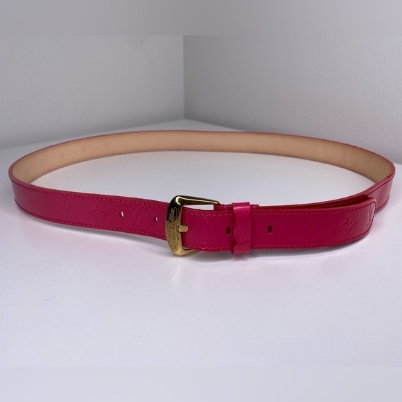 Louis Vuitton Belt Pink Patent Leather Belt main image 4
